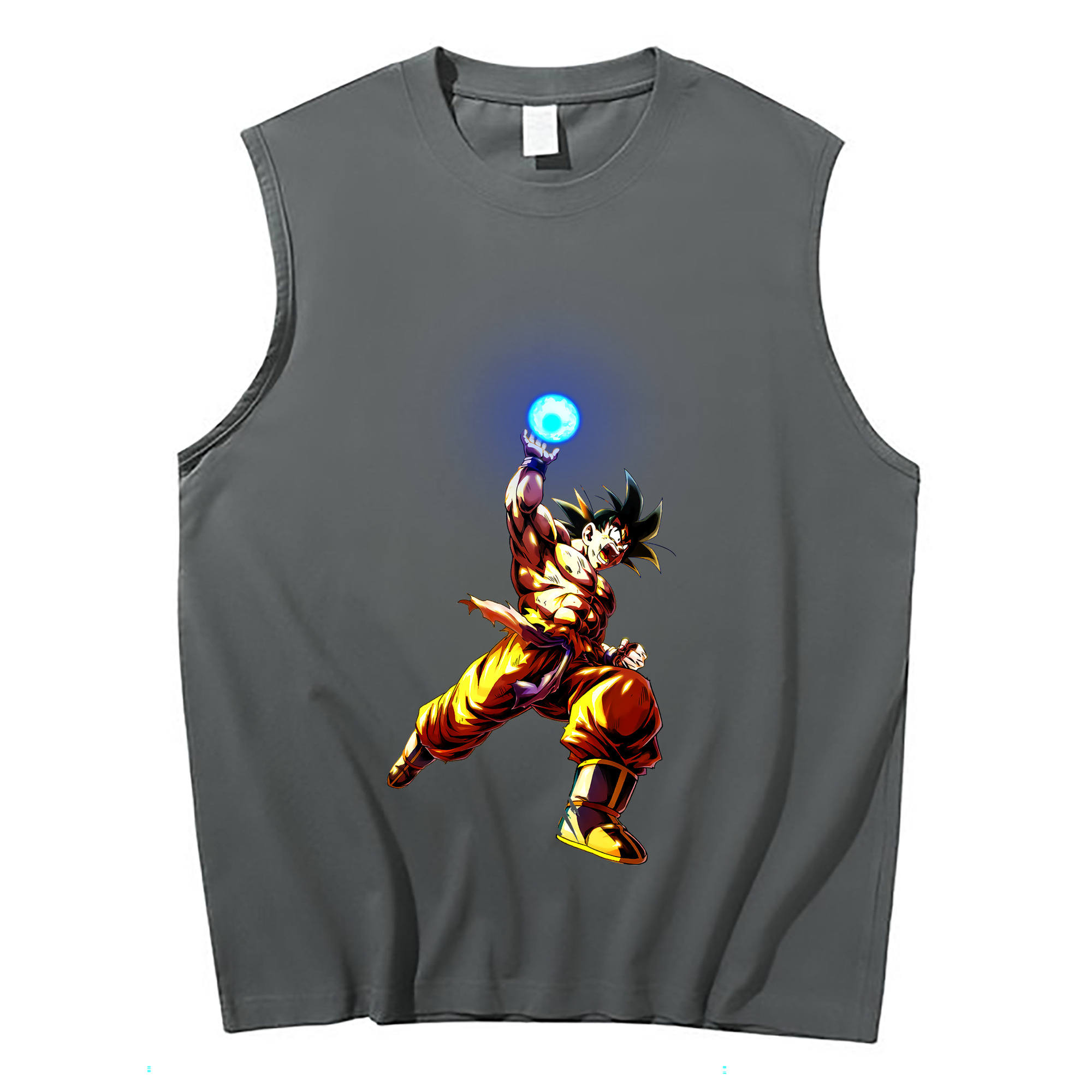 （画像用） ドラゴンボール 孫悟空（そん ごくう）Son Goku カカロット DRAGON BALL Kakarotto コットン100％タンクトップ（フロントプリント）